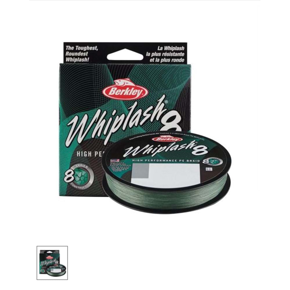 Berkley Whiplash İp Misina 300Mt. 0,10 PE-20LB Moss Green