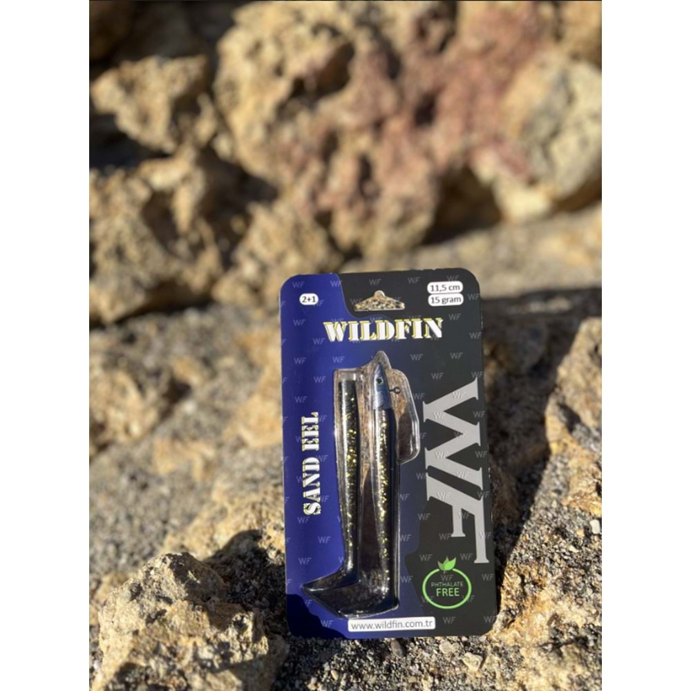 Wildfin 11,5 Cm 15 Gr. Silikon Yem Color : Dark