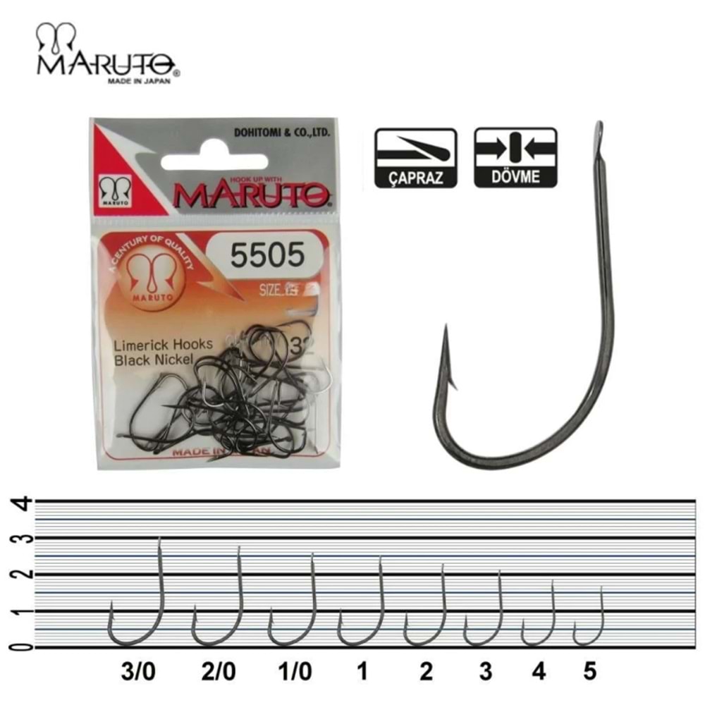 Maruto 5505 Black Nikel İğne No : 2