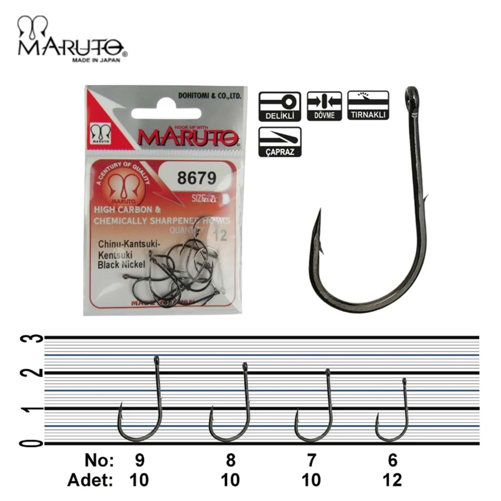Maruto 8679 Black Nickel İğne No : 10