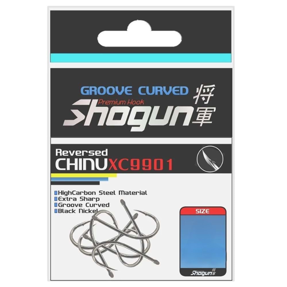 Kaminari Shogun 9901 XC Chinu Siyah Nikel İğne No : 1/0