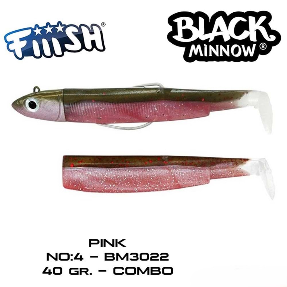 Fiiish BM140/4 BM3022 Combo Offshore 40gr. Pink Silikon