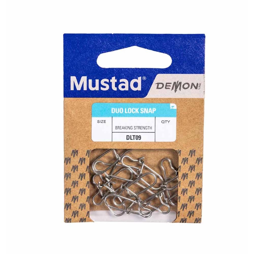 Mustad Demon Çift Kilitli Klips DLT09