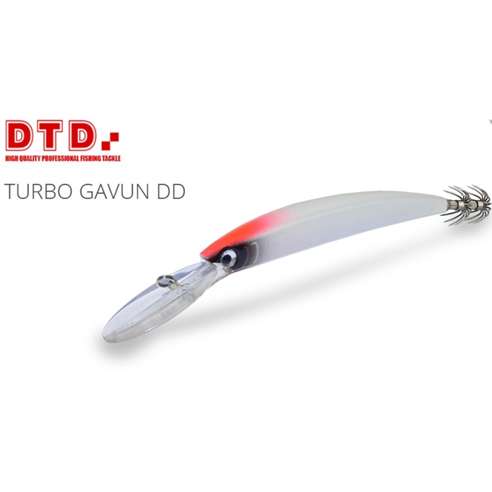 DTD Trolling Squid Jig Turbo Gavun DD (Size:110mm, Colour: Red Pearl)
