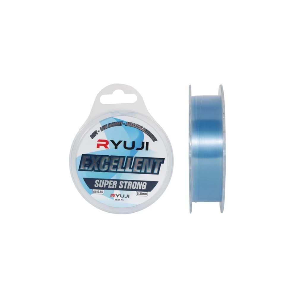Ryuji Excellent Super Strong Misina 300Mt. 0,45mm Mavi