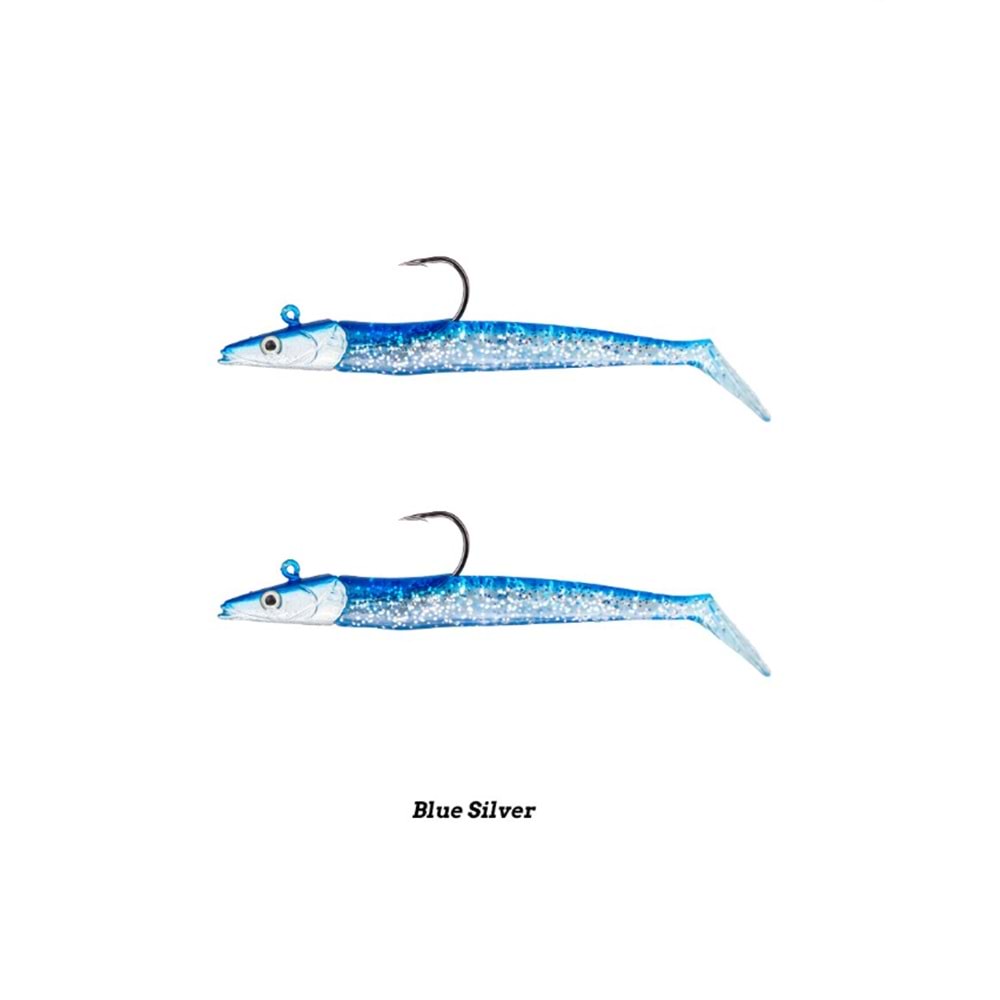 Fujin Zand Eel 11cm 7gr-14gr Double Body+Head Color : Blue Silver