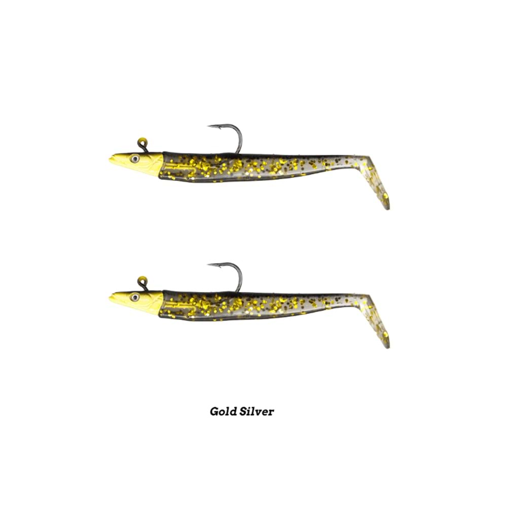 Fujin Zand Eel 11cm 7gr-14gr Double Body+Head Color : Gold Silver