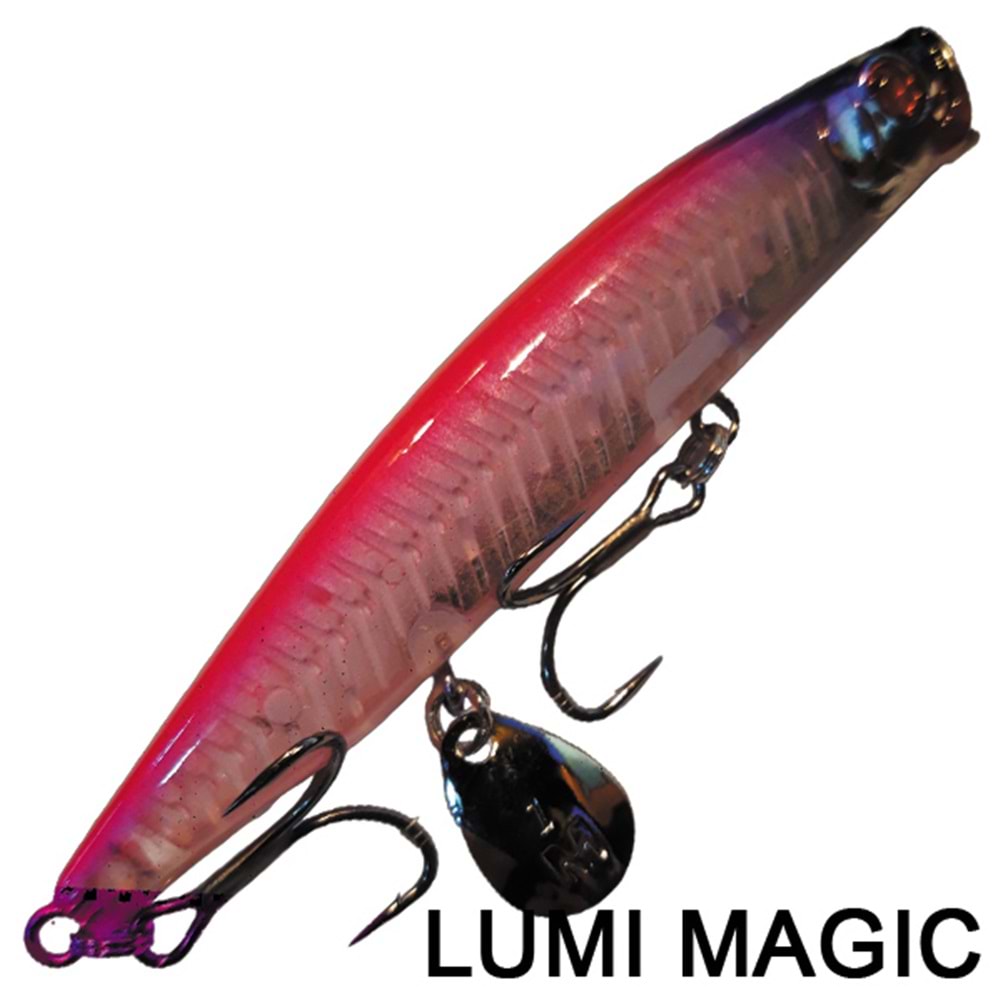 Mustad Vertebrata Sinking Pencil 93 mm. 16 Gr. Color : Luminous Magic