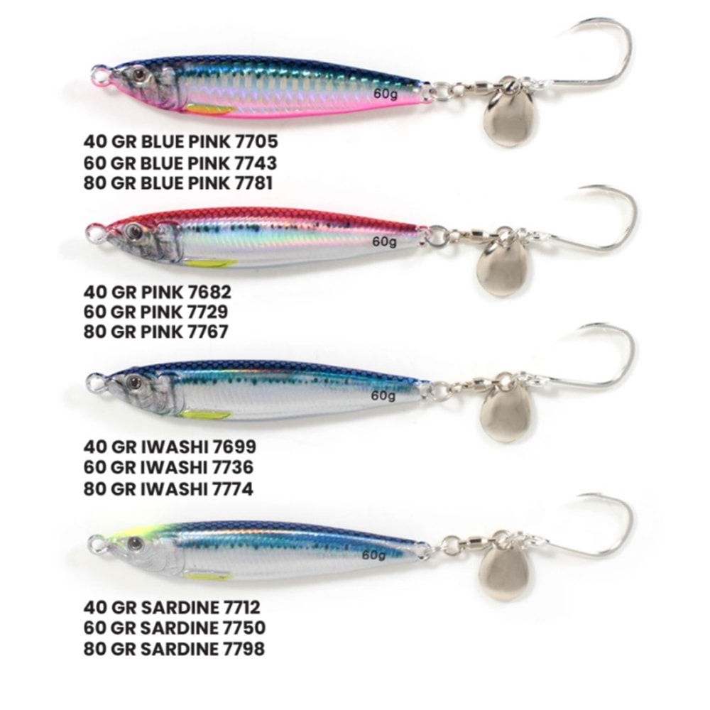 SEABOR METAL GO JIG 60GR, PINK (7729