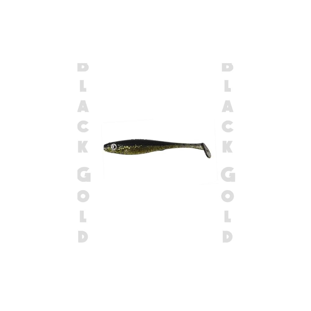 Fujin Shady 10cm 7 Gr. 3 Lü Paket Silikon Balık Color : Black Gold