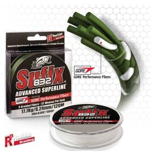 Sufix 832 Advanced İp Misina 0,20mm 39 Lb. 15Mt. Ghost