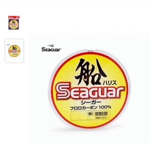 Seaguar Fune Harisu %100 Fluoro Carbon Misina 100mt 0,37mm.