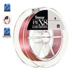 Seaguar Lure Edition PE 8 Örgü İp Misina 150mt Multi Color 0,8 PE 0,148mm.