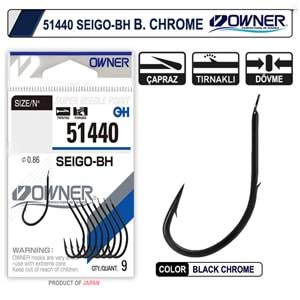 Owner 51440 Seigo-Bh Black Chrome İğne No : 2