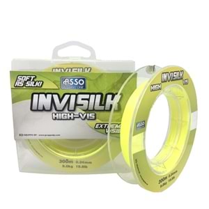 Asso Invisilk 300mt Monofilament Misina Yellow 0.28mm
