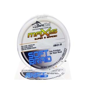 Duraking Maxis S.Soft 8x 150mt İp Misina 1,2 PE 0.18mm.