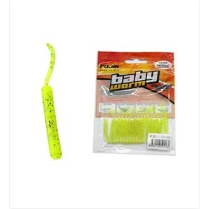 Fujin Baby Worm 5.2 cm Floating LRF Silikonu Color : Yellow Uv