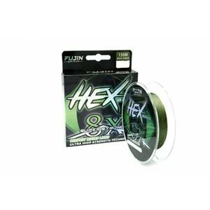 Fujin Hex 8X 150 Mt. Moss green Pe Line 0,14 mm