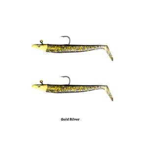 Fujin Zand Eel 11cm 7gr-14gr Double Body+Head Color : Gold Silver