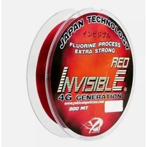 Yuki Invisible Red 300mt 0.28mm Misina