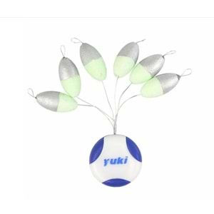 Yuki Stoperli Yüzen Boncuk P07 SILVER/GLOW