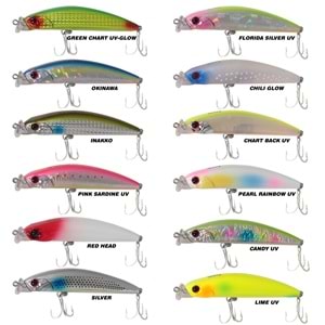RYUJI KING MULLET FLOATING 9CM 15GR, CHILI GLOW