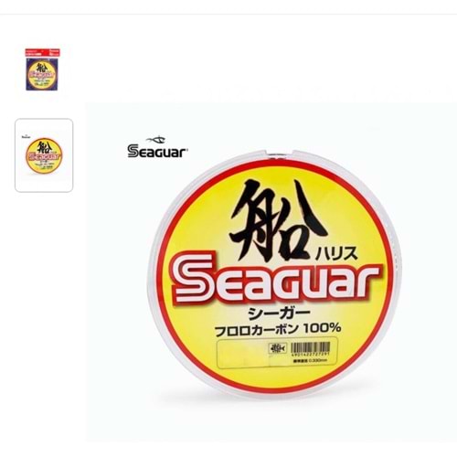 Seaguar Fune Harisu %100 Fluoro Carbon Misina 100mt 0,37mm.