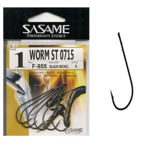 SASAME WORM F-955 NO1 BLACK CROME İĞNE 6AD