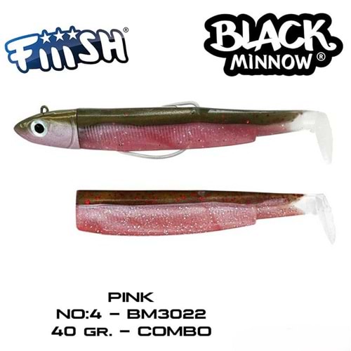 Fiiish BM140/4 BM3022 Combo Offshore 40gr. Pink Silikon