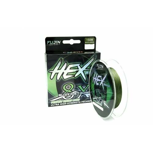 Fujin Hex 8X 150 Mt. Moss green Pe Line 0,14 mm