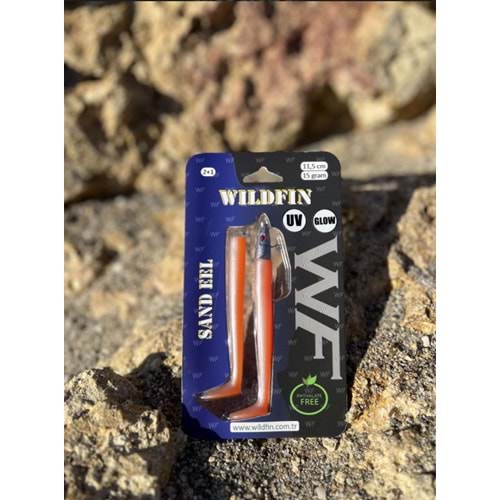 Wildfin 11,5 Cm. 15 Gr. Silikon Yem Color : Uv Orange